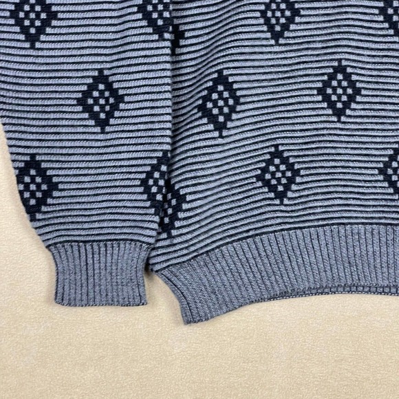 Ossi Skiwear Sweater Adult Large Gray Knit Heavyweight Long Sleeve Pullover Mens - Picture 3 of 10